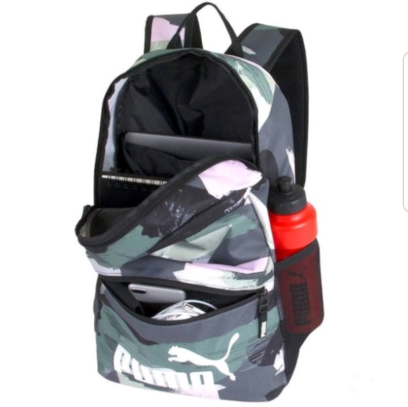 Puma Pink Camo 18.5" Backpack - Picture 2 of 7